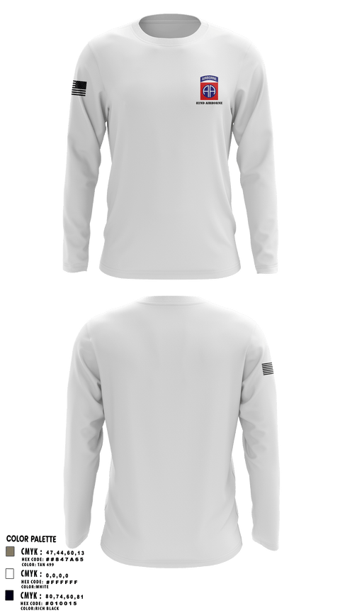 Long Sleeve Performance Shirt, 82nd airborne, Army, Teamtime, Team time, sublimation, custom sports apparel, team uniforms, spirit wear, spiritwear, sports uniforms, custom shirts, team store, custom team store, fundraiser sports, apparel fundraiser