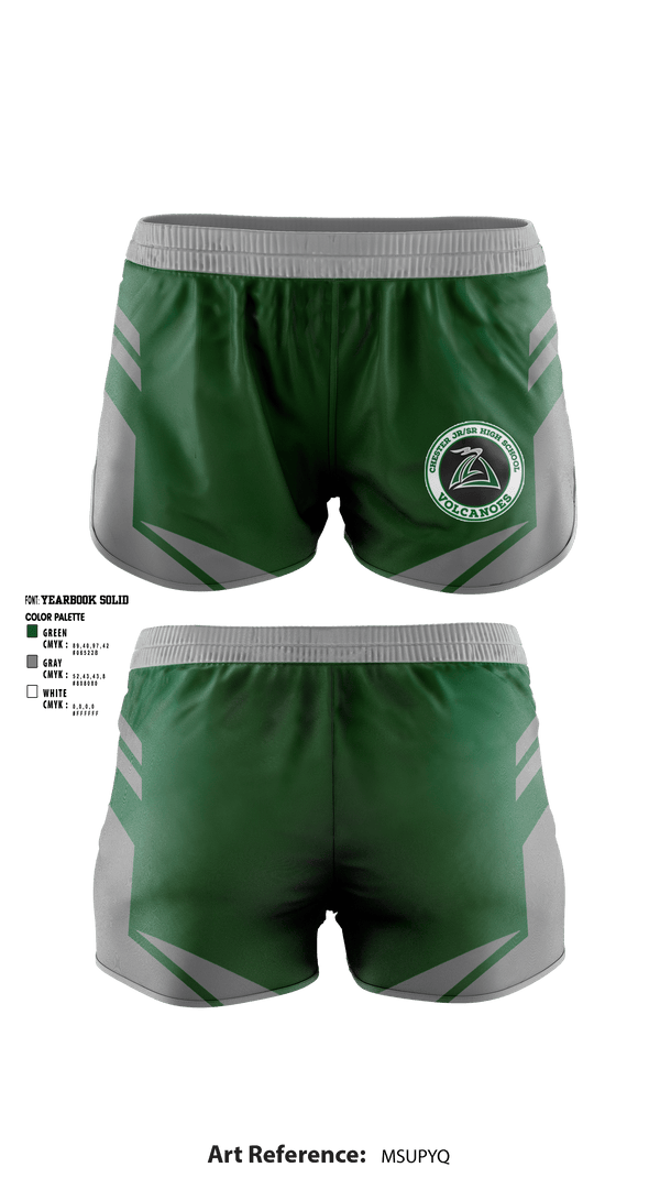 Women's Shorts, Chester High School, Spirit Store, Teamtime, Team time, sublimation, custom sports apparel, team uniforms, spirit wear, spiritwear, sports uniforms, custom shirts, team store, custom team store, fundraiser sports, apparel fundraiser