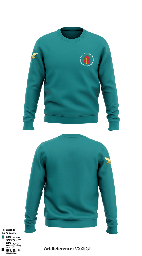 Crew Neck Sweatshirt, 205th TPASE, , Teamtime, Team time, sublimation, custom sports apparel, team uniforms, spirit wear, spiritwear, sports uniforms, custom shirts, team store, custom team store, fundraiser sports, apparel fundraiser