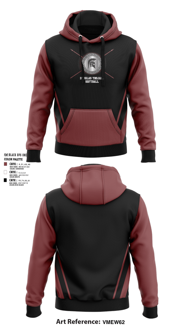 Hoodie, Douglas High School Softball, Softball, Teamtime, Team time, sublimation, custom sports apparel, team uniforms, spirit wear, spiritwear, sports uniforms, custom shirts, team store, custom team store, fundraiser sports, apparel fundraiser