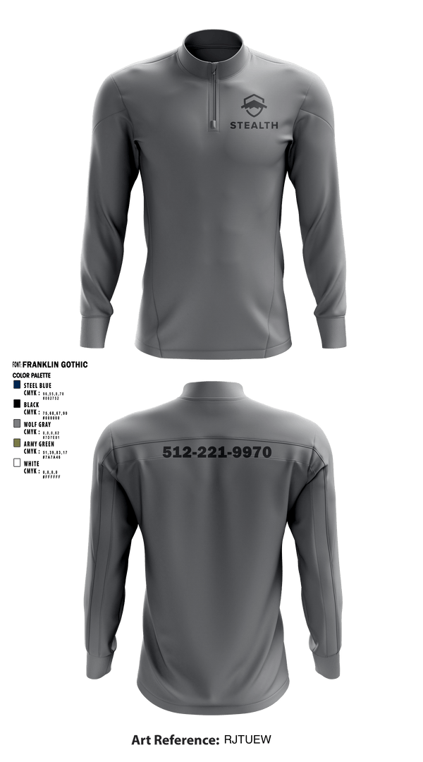 Quarter Zip Jacket, Stealth customs, , Teamtime, Team time, sublimation, custom sports apparel, team uniforms, spirit wear, spiritwear, sports uniforms, custom shirts, team store, custom team store, fundraiser sports, apparel fundraiser