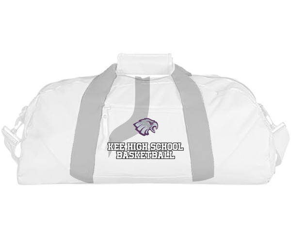 Duffle Bag, Kee High School Basketball, Men's Basketball, Teamtime, Team time, sublimation, custom sports apparel, team uniforms, spirit wear, spiritwear, sports uniforms, custom shirts, team store, custom team store, fundraiser sports, apparel fundraiser