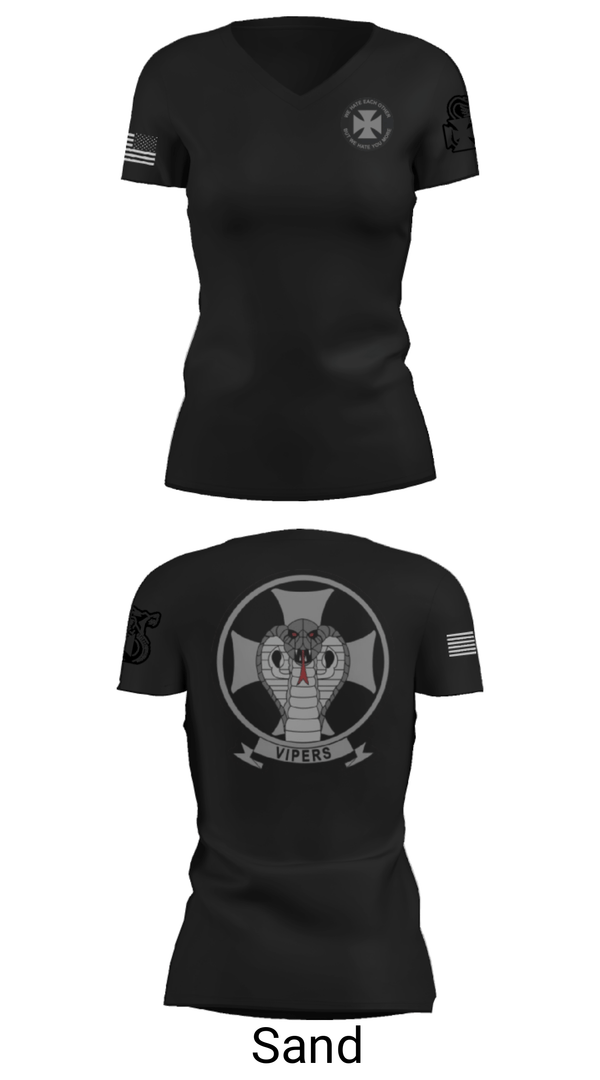 Women's Short Sleeve Vneck Shirt, , Marines, Teamtime, Team time, sublimation, custom sports apparel, team uniforms, spirit wear, spiritwear, sports uniforms, custom shirts, team store, custom team store, fundraiser sports, apparel fundraiser