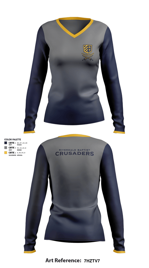 Women's Long Sleeve Vneck Shirt, Riverdale Women's Basketball, Women's Basketball, Teamtime, Team time, sublimation, custom sports apparel, team uniforms, spirit wear, spiritwear, sports uniforms, custom shirts, team store, custom team store, fundraiser sports, apparel fundraiser