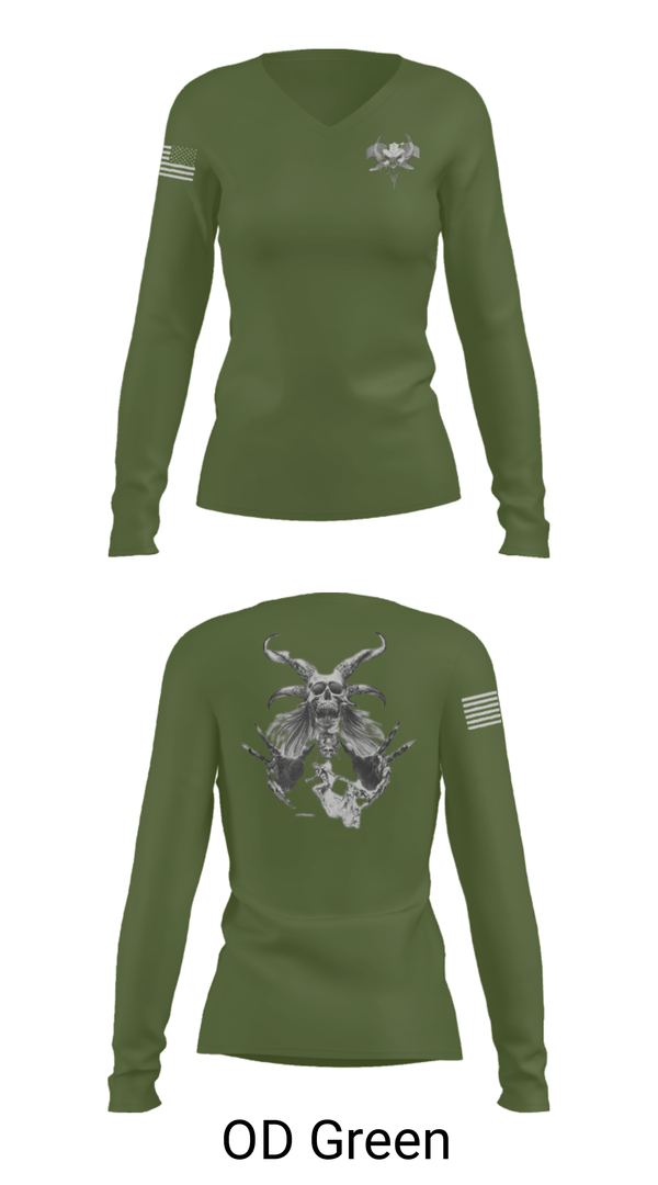 Women's Long Sleeve Vneck Shirt, , National Guard, Teamtime, Team time, sublimation, custom sports apparel, team uniforms, spirit wear, spiritwear, sports uniforms, custom shirts, team store, custom team store, fundraiser sports, apparel fundraiser