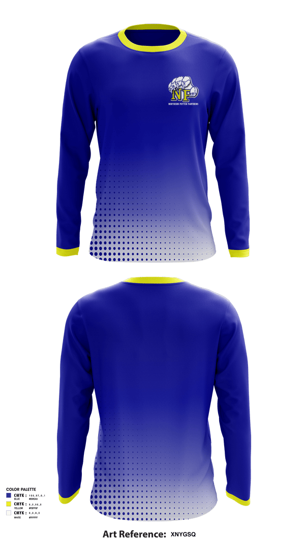 Long Sleeve Performance Shirt, Northern Potter School District, Spirit Store, Teamtime, Team time, sublimation, custom sports apparel, team uniforms, spirit wear, spiritwear, sports uniforms, custom shirts, team store, custom team store, fundraiser sports, apparel fundraiser