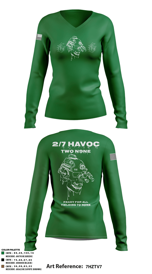 Women's Long Sleeve Vneck Shirt, , Marines, Teamtime, Team time, sublimation, custom sports apparel, team uniforms, spirit wear, spiritwear, sports uniforms, custom shirts, team store, custom team store, fundraiser sports, apparel fundraiser