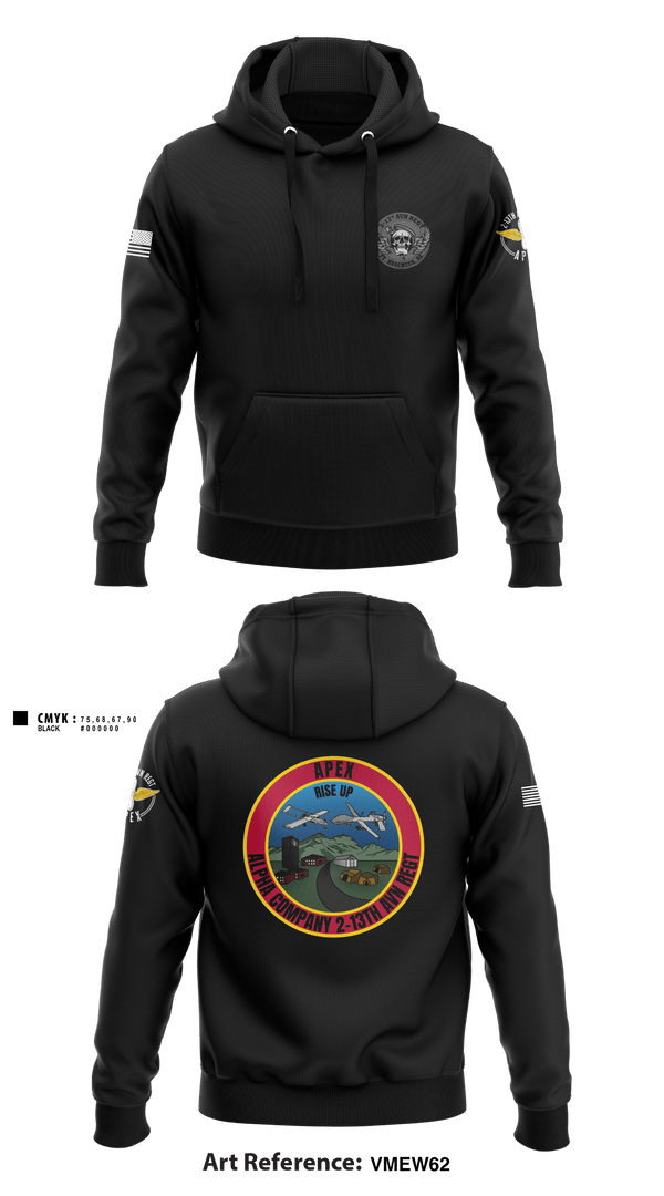 Hoodie, A Co, 2-13th AVN REGT, , Teamtime, Team time, sublimation, custom sports apparel, team uniforms, spirit wear, spiritwear, sports uniforms, custom shirts, team store, custom team store, fundraiser sports, apparel fundraiser