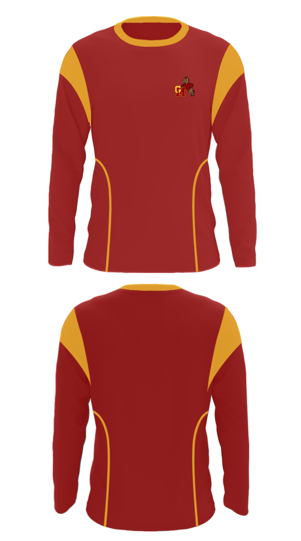 Long Sleeve Performance Shirt, Governor Mifflin High School Basketball, Women's Basketball, Teamtime, Team time, sublimation, custom sports apparel, team uniforms, spirit wear, spiritwear, sports uniforms, custom shirts, team store, custom team store, fundraiser sports, apparel fundraiser