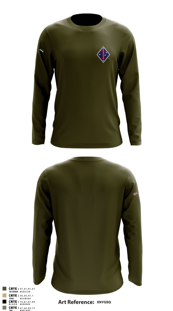 Long Sleeve Performance Shirt, , Marines, Teamtime, Team time, sublimation, custom sports apparel, team uniforms, spirit wear, spiritwear, sports uniforms, custom shirts, team store, custom team store, fundraiser sports, apparel fundraiser