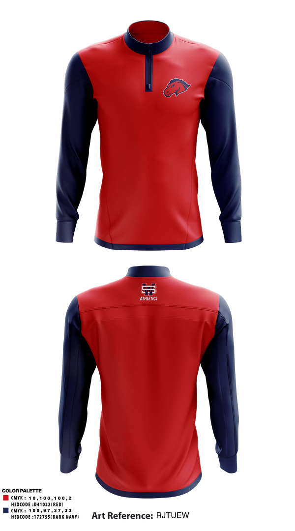 Quarter Zip Jacket, University of the Southwest Baseball, Baseball, Teamtime, Team time, sublimation, custom sports apparel, team uniforms, spirit wear, spiritwear, sports uniforms, custom shirts, team store, custom team store, fundraiser sports, apparel fundraiser