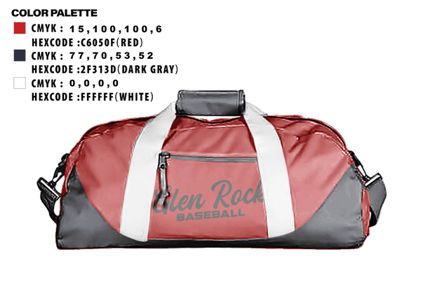 Duffle Bag, Glen Rock Panthers 12U, Baseball, Teamtime, Team time, sublimation, custom sports apparel, team uniforms, spirit wear, spiritwear, sports uniforms, custom shirts, team store, custom team store, fundraiser sports, apparel fundraiser