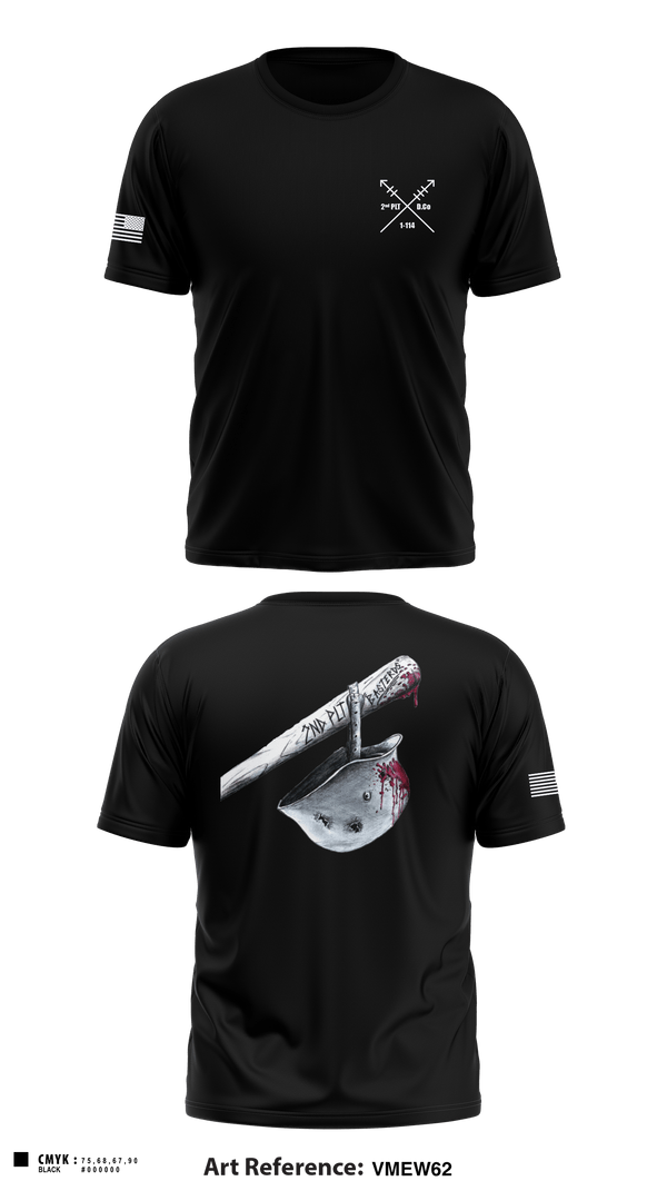 Old School Cotton Feel Shirt, 2nd PLT Baseterds, National Guard, Teamtime, Team time, sublimation, custom sports apparel, team uniforms, spirit wear, spiritwear, sports uniforms, custom shirts, team store, custom team store, fundraiser sports, apparel fundraiser