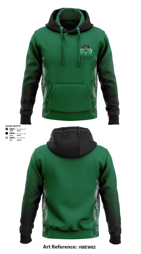 Hoodie, Midland Middle School Basketball, Women's Basketball, Teamtime, Team time, sublimation, custom sports apparel, team uniforms, spirit wear, spiritwear, sports uniforms, custom shirts, team store, custom team store, fundraiser sports, apparel fundraiser