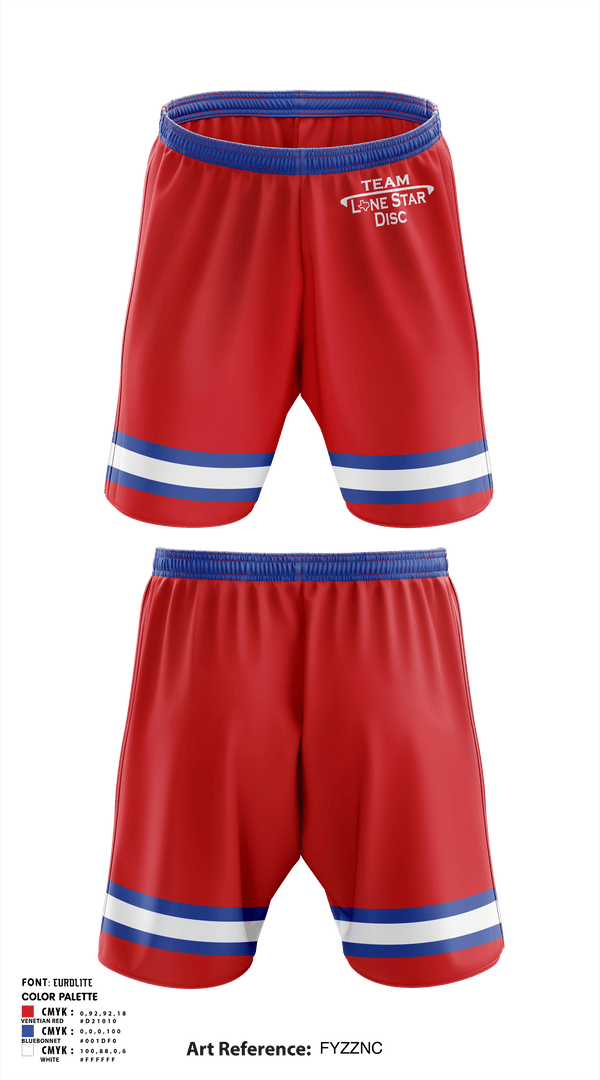 Athletic Shorts With Pockets, Lone Star Disc, Golf, Teamtime, Team time, sublimation, custom sports apparel, team uniforms, spirit wear, spiritwear, sports uniforms, custom shirts, team store, custom team store, fundraiser sports, apparel fundraiser