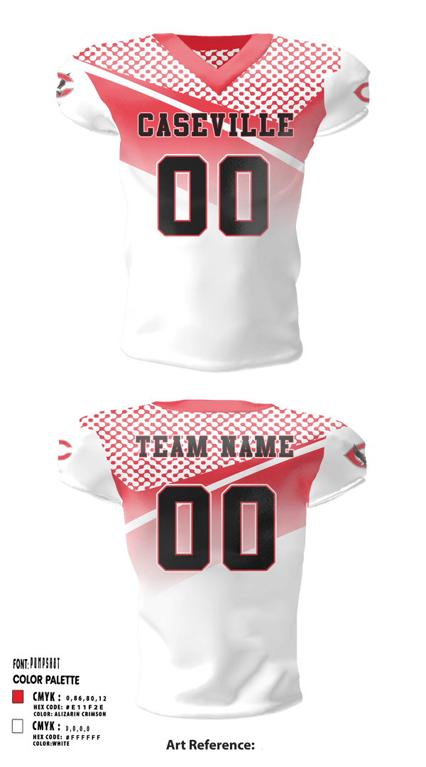 Football Jersey, Caseville Junior High School Volleyball, Women's Volleyball, Teamtime, Team time, sublimation, custom sports apparel, team uniforms, spirit wear, spiritwear, sports uniforms, custom shirts, team store, custom team store, fundraiser sports, apparel fundraiser