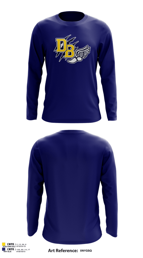 Long Sleeve Performance Shirt, David Brearley High School Track, Track & Field, Teamtime, Team time, sublimation, custom sports apparel, team uniforms, spirit wear, spiritwear, sports uniforms, custom shirts, team store, custom team store, fundraiser sports, apparel fundraiser