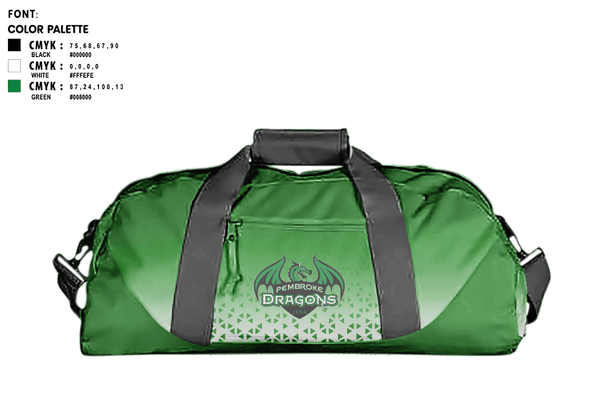 Duffle Bag, Pembroke High School Diving, Spirit Store, Teamtime, Team time, sublimation, custom sports apparel, team uniforms, spirit wear, spiritwear, sports uniforms, custom shirts, team store, custom team store, fundraiser sports, apparel fundraiser