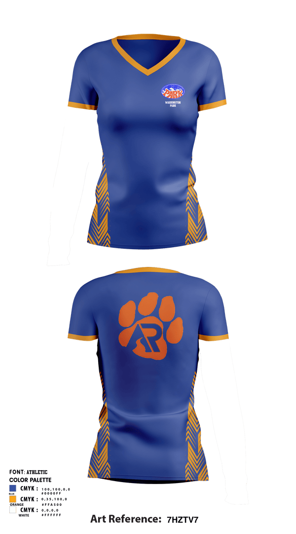 Women's Short Sleeve Vneck Shirt, Washington Park High School Basketball, Women's Basketball, Teamtime, Team time, sublimation, custom sports apparel, team uniforms, spirit wear, spiritwear, sports uniforms, custom shirts, team store, custom team store, fundraiser sports, apparel fundraiser
