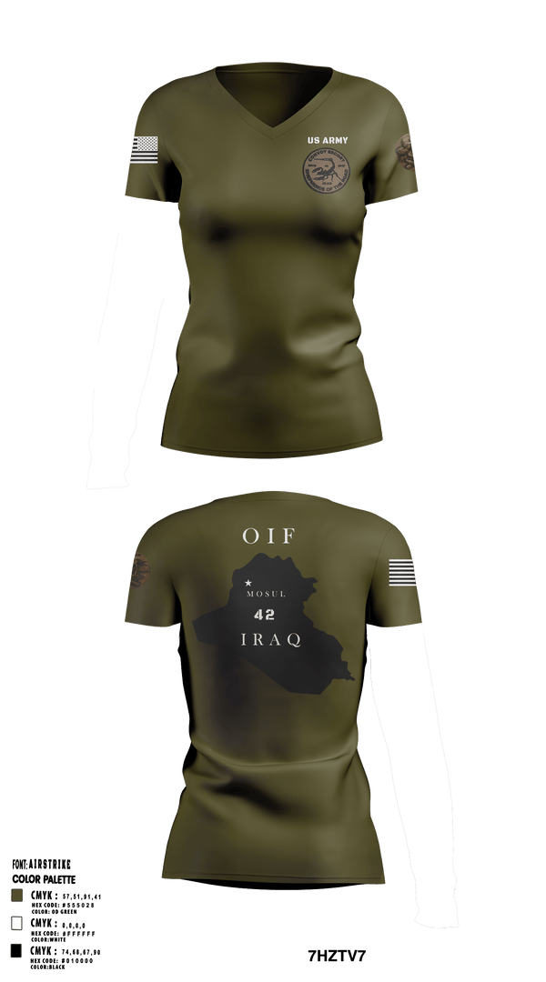 Women's Short Sleeve Vneck Shirt, , Army, Teamtime, Team time, sublimation, custom sports apparel, team uniforms, spirit wear, spiritwear, sports uniforms, custom shirts, team store, custom team store, fundraiser sports, apparel fundraiser