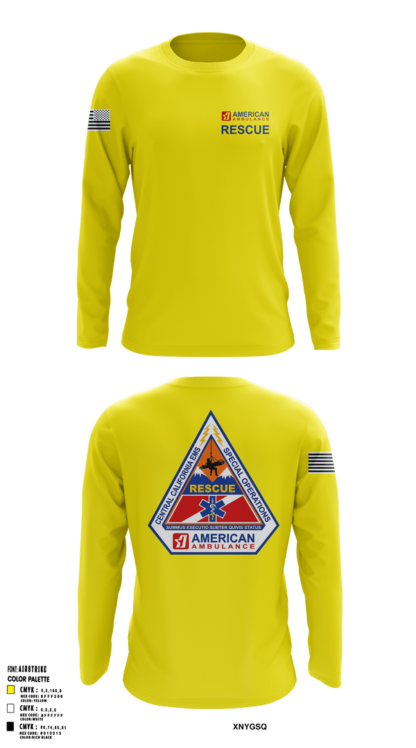 Long Sleeve Performance Shirt, American Ambulance Rescue, , Teamtime, Team time, sublimation, custom sports apparel, team uniforms, spirit wear, spiritwear, sports uniforms, custom shirts, team store, custom team store, fundraiser sports, apparel fundraiser