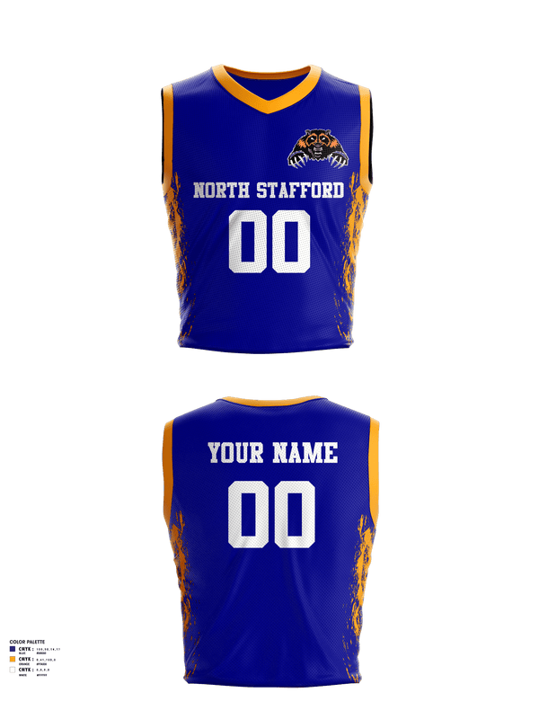 Womens Basketball Jersey, North Stafford High School Basketball, Women's Basketball, Teamtime, Team time, sublimation, custom sports apparel, team uniforms, spirit wear, spiritwear, sports uniforms, custom shirts, team store, custom team store, fundraiser sports, apparel fundraiser