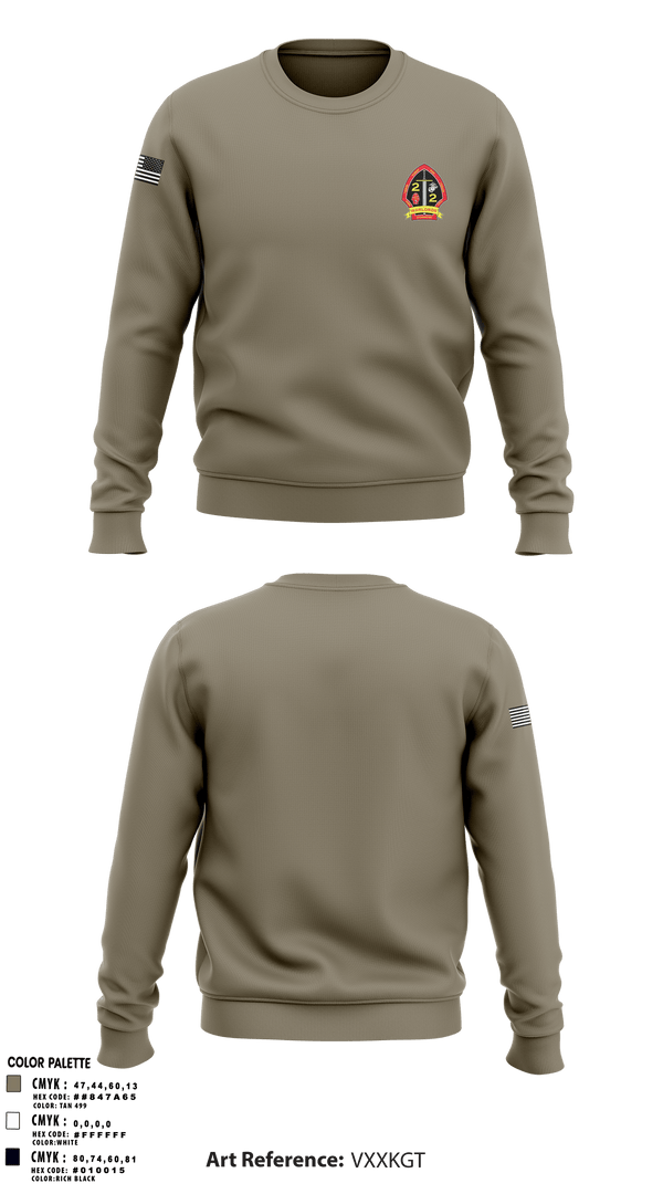 Crew Neck Sweatshirt, 2nd battalion 2nd marines, Marines, Teamtime, Team time, sublimation, custom sports apparel, team uniforms, spirit wear, spiritwear, sports uniforms, custom shirts, team store, custom team store, fundraiser sports, apparel fundraiser