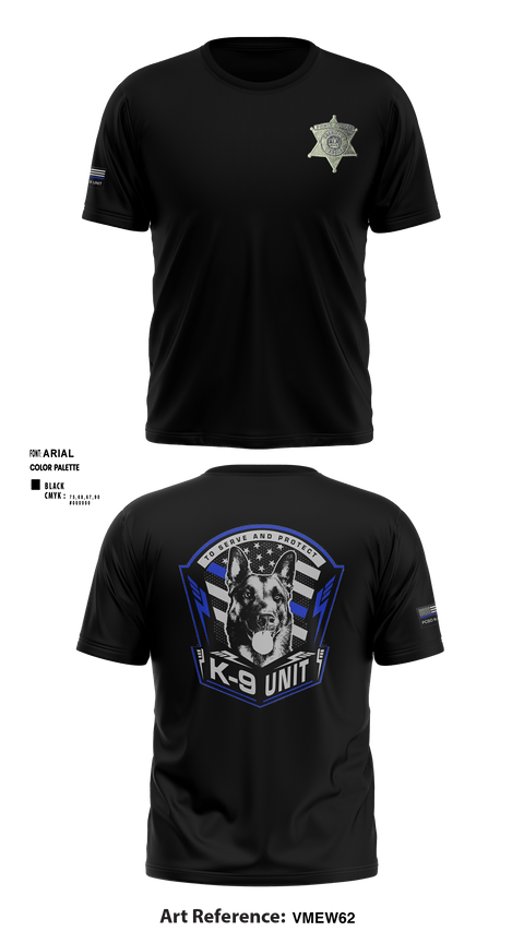 Short Sleeve Performance Shirt, PCSO K-9 INTERDICTION, Police, Teamtime, Team time, sublimation, custom sports apparel, team uniforms, spirit wear, spiritwear, sports uniforms, custom shirts, team store, custom team store, fundraiser sports, apparel fundraiser