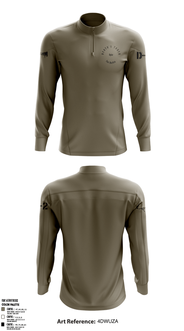 Quarter Zip Jacket, , Army, Teamtime, Team time, sublimation, custom sports apparel, team uniforms, spirit wear, spiritwear, sports uniforms, custom shirts, team store, custom team store, fundraiser sports, apparel fundraiser