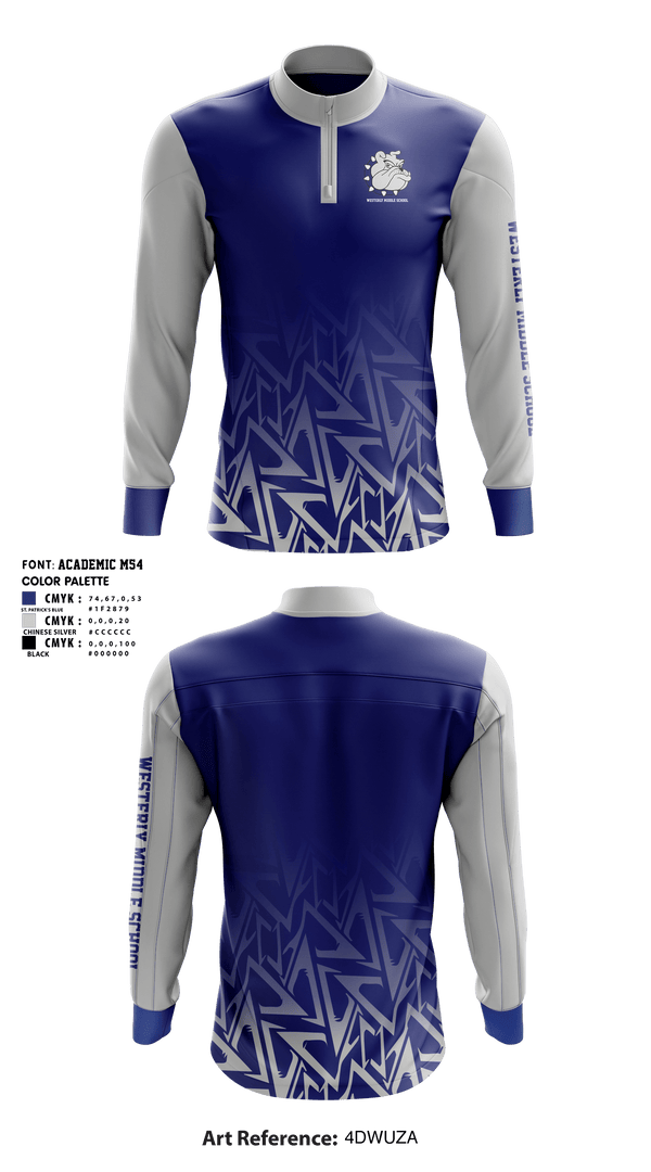Quarter Zip Jacket, Westerly Middle School Basketball, Men's Basketball, Teamtime, Team time, sublimation, custom sports apparel, team uniforms, spirit wear, spiritwear, sports uniforms, custom shirts, team store, custom team store, fundraiser sports, apparel fundraiser