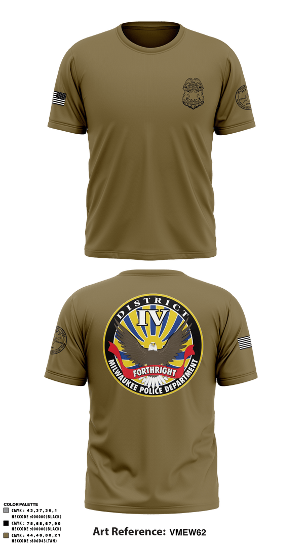 Short Sleeve Performance Shirt, District IV, Police, Teamtime, Team time, sublimation, custom sports apparel, team uniforms, spirit wear, spiritwear, sports uniforms, custom shirts, team store, custom team store, fundraiser sports, apparel fundraiser