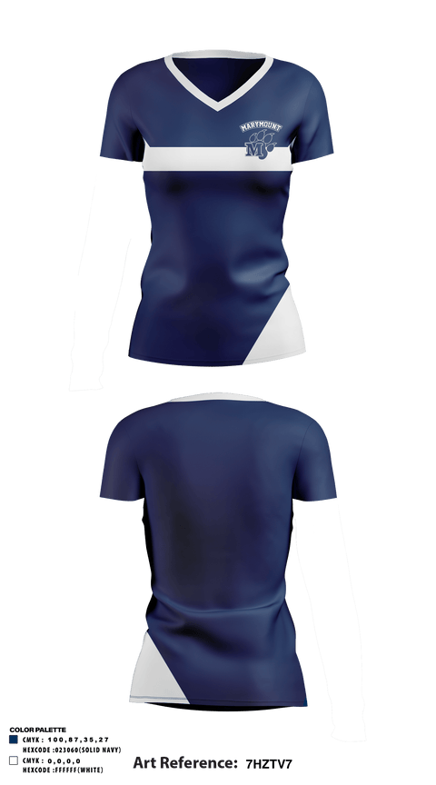 Women's Short Sleeve Vneck Shirt, Marymount School, Spirit Store, Teamtime, Team time, sublimation, custom sports apparel, team uniforms, spirit wear, spiritwear, sports uniforms, custom shirts, team store, custom team store, fundraiser sports, apparel fundraiser