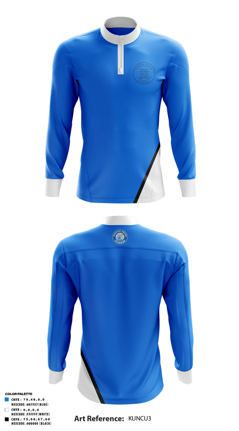 Quarter Zip Jacket, Coastal Crush Fitness, , Teamtime, Team time, sublimation, custom sports apparel, team uniforms, spirit wear, spiritwear, sports uniforms, custom shirts, team store, custom team store, fundraiser sports, apparel fundraiser