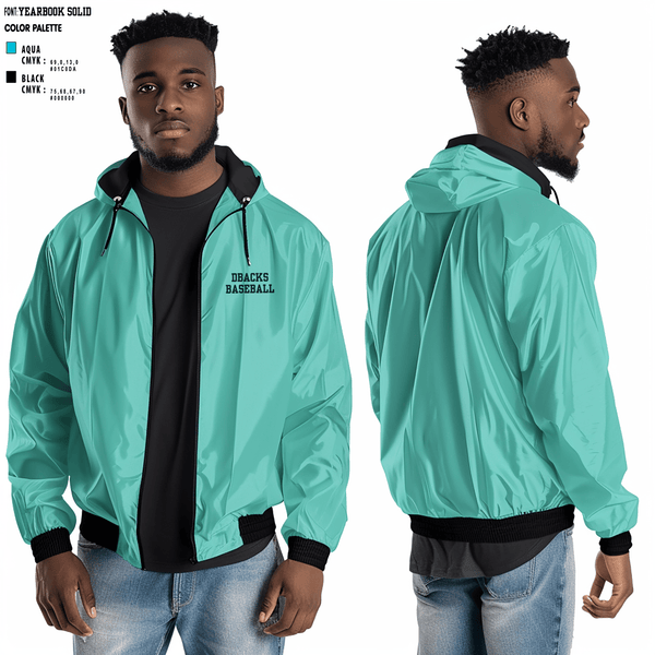 Windbreaker, Dbacks, Baseball, Teamtime, Team time, sublimation, custom sports apparel, team uniforms, spirit wear, spiritwear, sports uniforms, custom shirts, team store, custom team store, fundraiser sports, apparel fundraiser