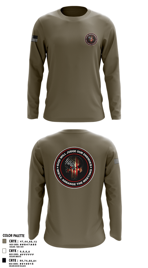 Long Sleeve Performance Shirt, 549th mi bn, Army, Teamtime, Team time, sublimation, custom sports apparel, team uniforms, spirit wear, spiritwear, sports uniforms, custom shirts, team store, custom team store, fundraiser sports, apparel fundraiser