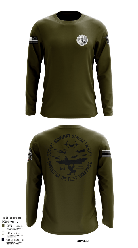 Long Sleeve Performance Shirt, SE Staging Facility, Navy, Teamtime, Team time, sublimation, custom sports apparel, team uniforms, spirit wear, spiritwear, sports uniforms, custom shirts, team store, custom team store, fundraiser sports, apparel fundraiser