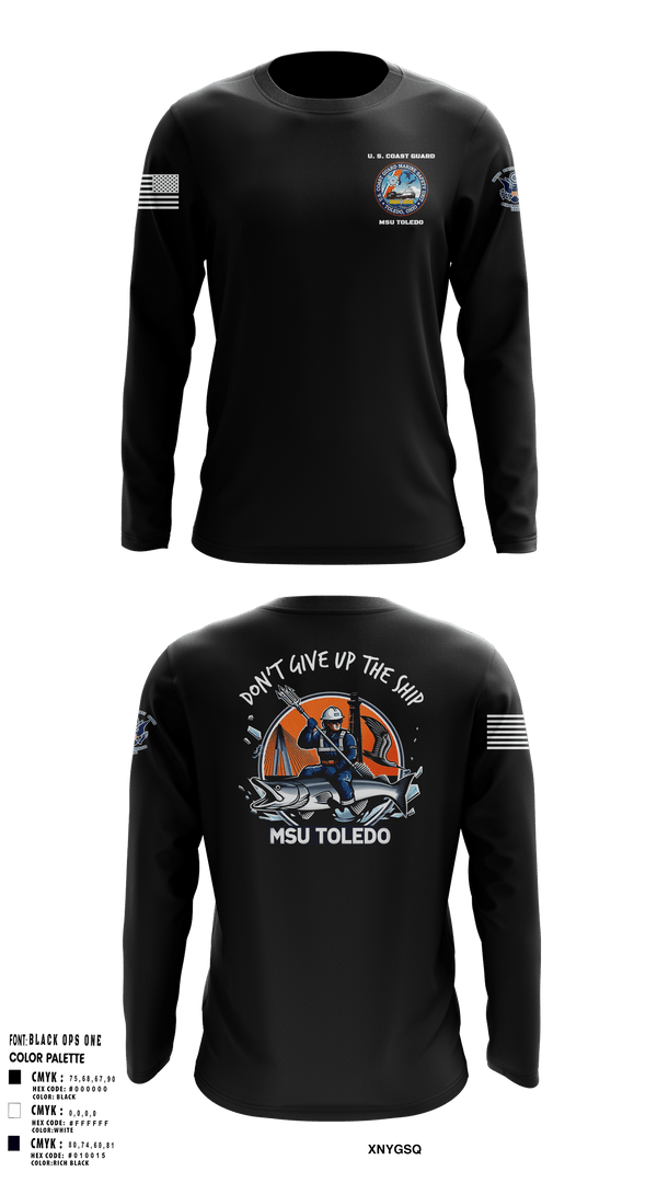 Long Sleeve Performance Shirt, MSU Toledo, Coast Guard, Teamtime, Team time, sublimation, custom sports apparel, team uniforms, spirit wear, spiritwear, sports uniforms, custom shirts, team store, custom team store, fundraiser sports, apparel fundraiser