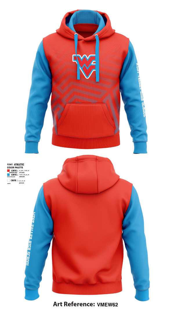 Hoodie, West Valley High School Wrestling, Wrestling, Teamtime, Team time, sublimation, custom sports apparel, team uniforms, spirit wear, spiritwear, sports uniforms, custom shirts, team store, custom team store, fundraiser sports, apparel fundraiser
