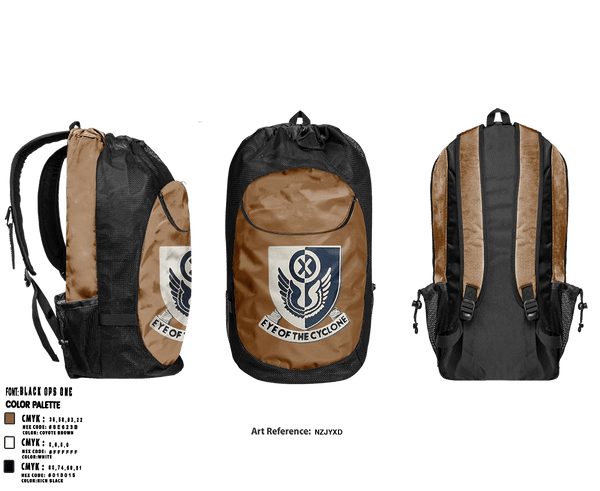 Gear Bag, 1438th CTC, National Guard, Teamtime, Team time, sublimation, custom sports apparel, team uniforms, spirit wear, spiritwear, sports uniforms, custom shirts, team store, custom team store, fundraiser sports, apparel fundraiser