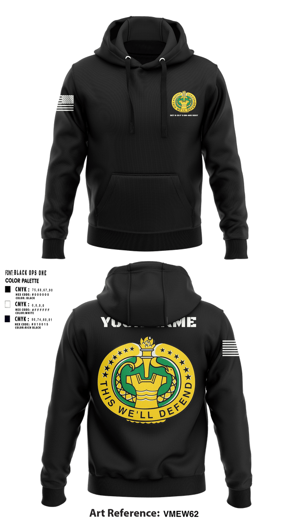 Hoodie, DET 6 CO F 3 BN 485 REGT, , Teamtime, Team time, sublimation, custom sports apparel, team uniforms, spirit wear, spiritwear, sports uniforms, custom shirts, team store, custom team store, fundraiser sports, apparel fundraiser