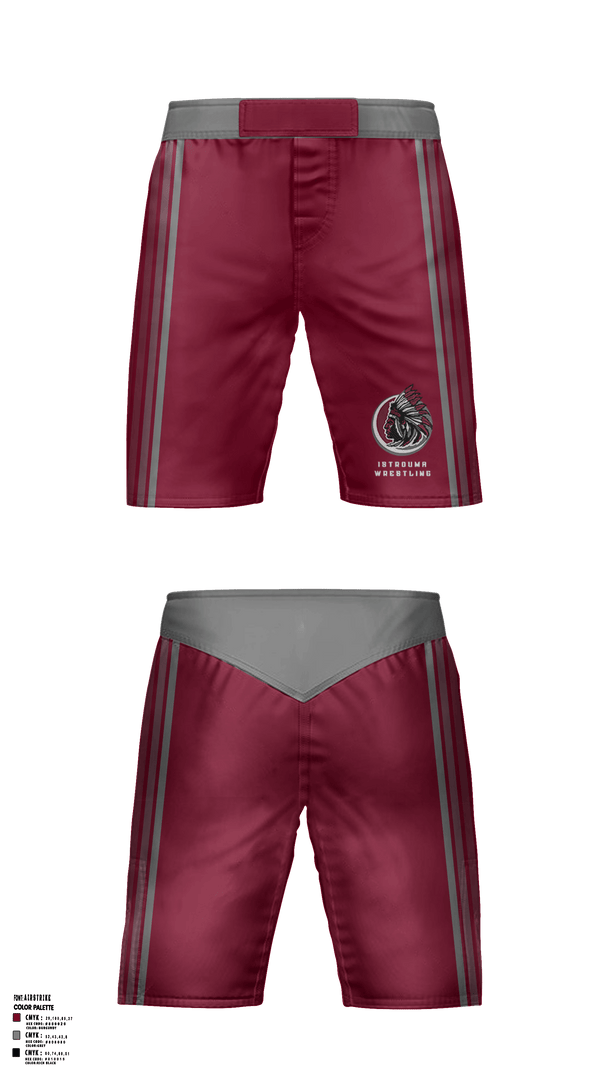 Fight Shorts, Istrouma High School Wrestling, Wrestling, Teamtime, Team time, sublimation, custom sports apparel, team uniforms, spirit wear, spiritwear, sports uniforms, custom shirts, team store, custom team store, fundraiser sports, apparel fundraiser