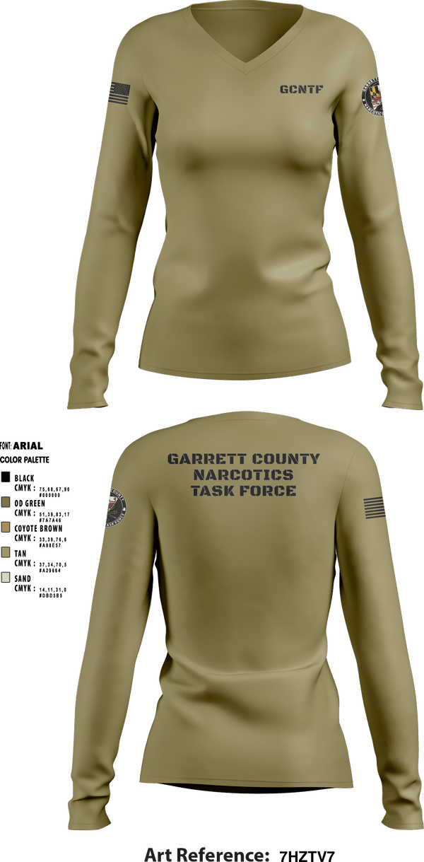 Women's Long Sleeve Vneck Shirt, , Police, Teamtime, Team time, sublimation, custom sports apparel, team uniforms, spirit wear, spiritwear, sports uniforms, custom shirts, team store, custom team store, fundraiser sports, apparel fundraiser