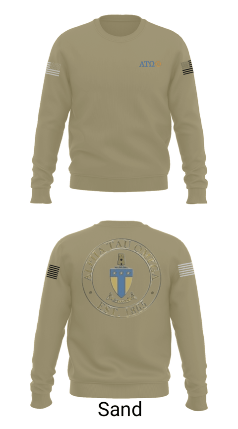 Crew Neck Sweatshirt, , Army, Teamtime, Team time, sublimation, custom sports apparel, team uniforms, spirit wear, spiritwear, sports uniforms, custom shirts, team store, custom team store, fundraiser sports, apparel fundraiser