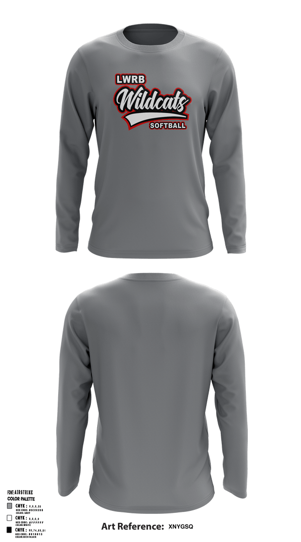 Long Sleeve Performance Shirt, Lowpoint-Washburn Junior High School Softball, Softball, Teamtime, Team time, sublimation, custom sports apparel, team uniforms, spirit wear, spiritwear, sports uniforms, custom shirts, team store, custom team store, fundraiser sports, apparel fundraiser