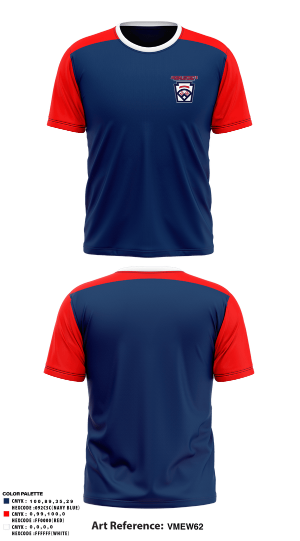 Short Sleeve Performance Shirt, Arizona District 6 Little League Baseball, Baseball, Teamtime, Team time, sublimation, custom sports apparel, team uniforms, spirit wear, spiritwear, sports uniforms, custom shirts, team store, custom team store, fundraiser sports, apparel fundraiser