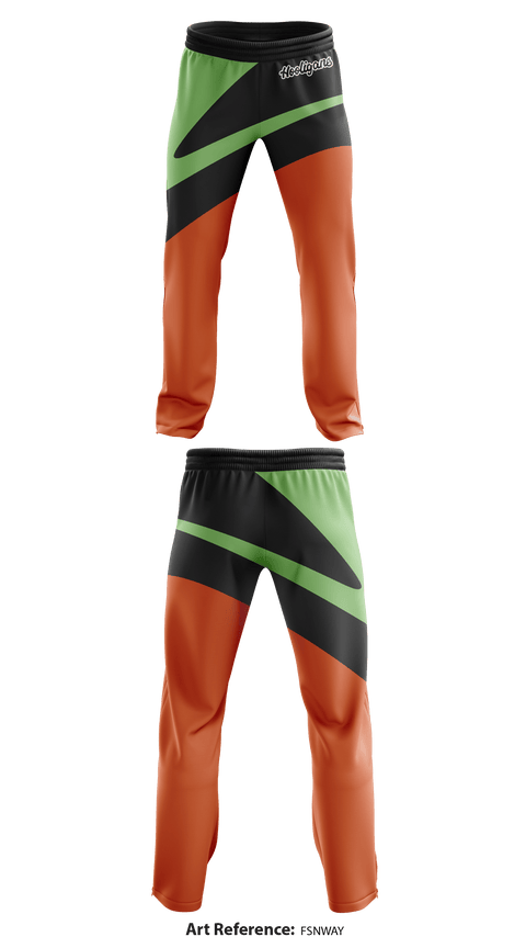 Sweatpants, Hooligans, Football, Teamtime, Team time, sublimation, custom sports apparel, team uniforms, spirit wear, spiritwear, sports uniforms, custom shirts, team store, custom team store, fundraiser sports, apparel fundraiser