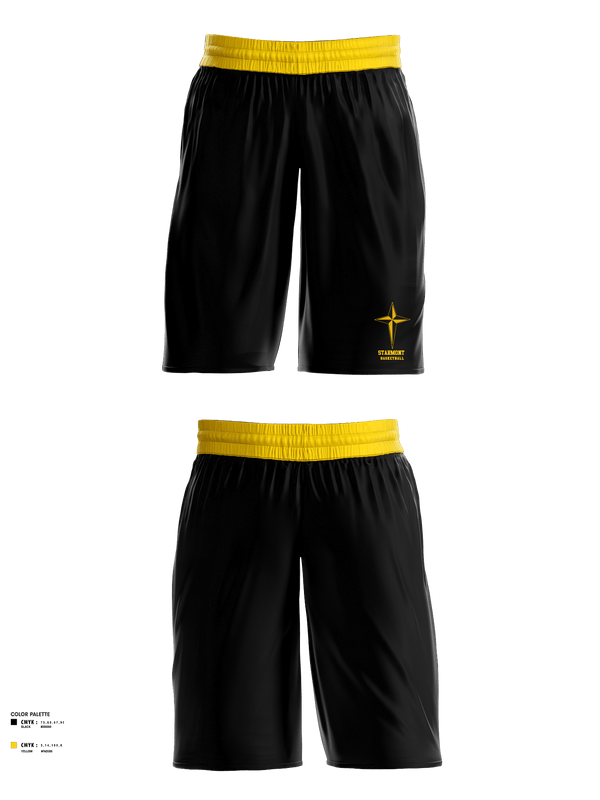 Womens Basketball Shorts, Starmont Middle School Basketball, Women's Basketball, Teamtime, Team time, sublimation, custom sports apparel, team uniforms, spirit wear, spiritwear, sports uniforms, custom shirts, team store, custom team store, fundraiser sports, apparel fundraiser