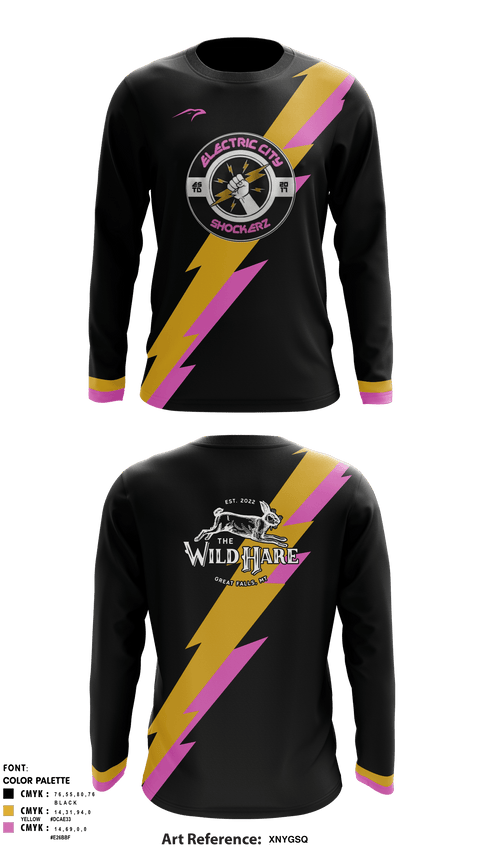 Long Sleeve Performance Shirt, Electric city shockerz, Rugby, Teamtime, Team time, sublimation, custom sports apparel, team uniforms, spirit wear, spiritwear, sports uniforms, custom shirts, team store, custom team store, fundraiser sports, apparel fundraiser