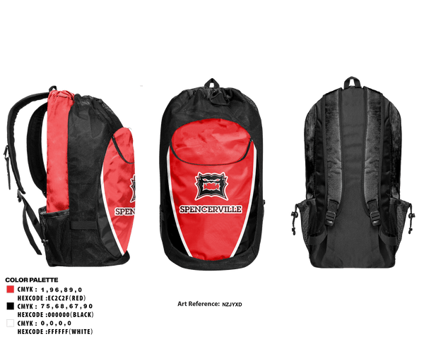 Gear Bag, Spencerville Middle School Baseball, Baseball, Teamtime, Team time, sublimation, custom sports apparel, team uniforms, spirit wear, spiritwear, sports uniforms, custom shirts, team store, custom team store, fundraiser sports, apparel fundraiser