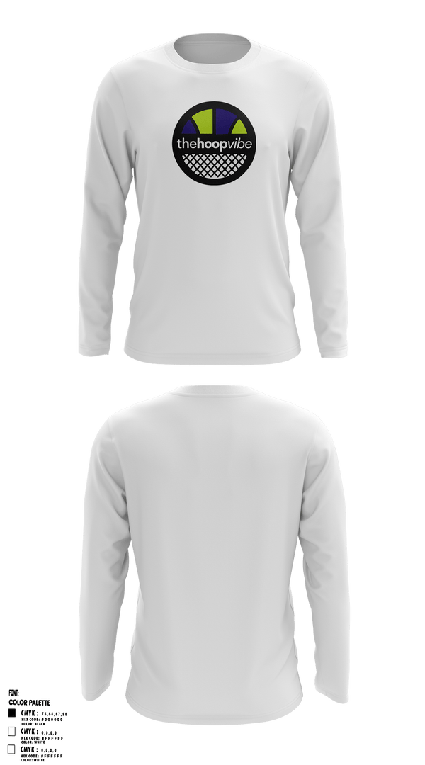 Long Sleeve Performance Shirt, The Hoop Vibe, Men's Basketball, Teamtime, Team time, sublimation, custom sports apparel, team uniforms, spirit wear, spiritwear, sports uniforms, custom shirts, team store, custom team store, fundraiser sports, apparel fundraiser
